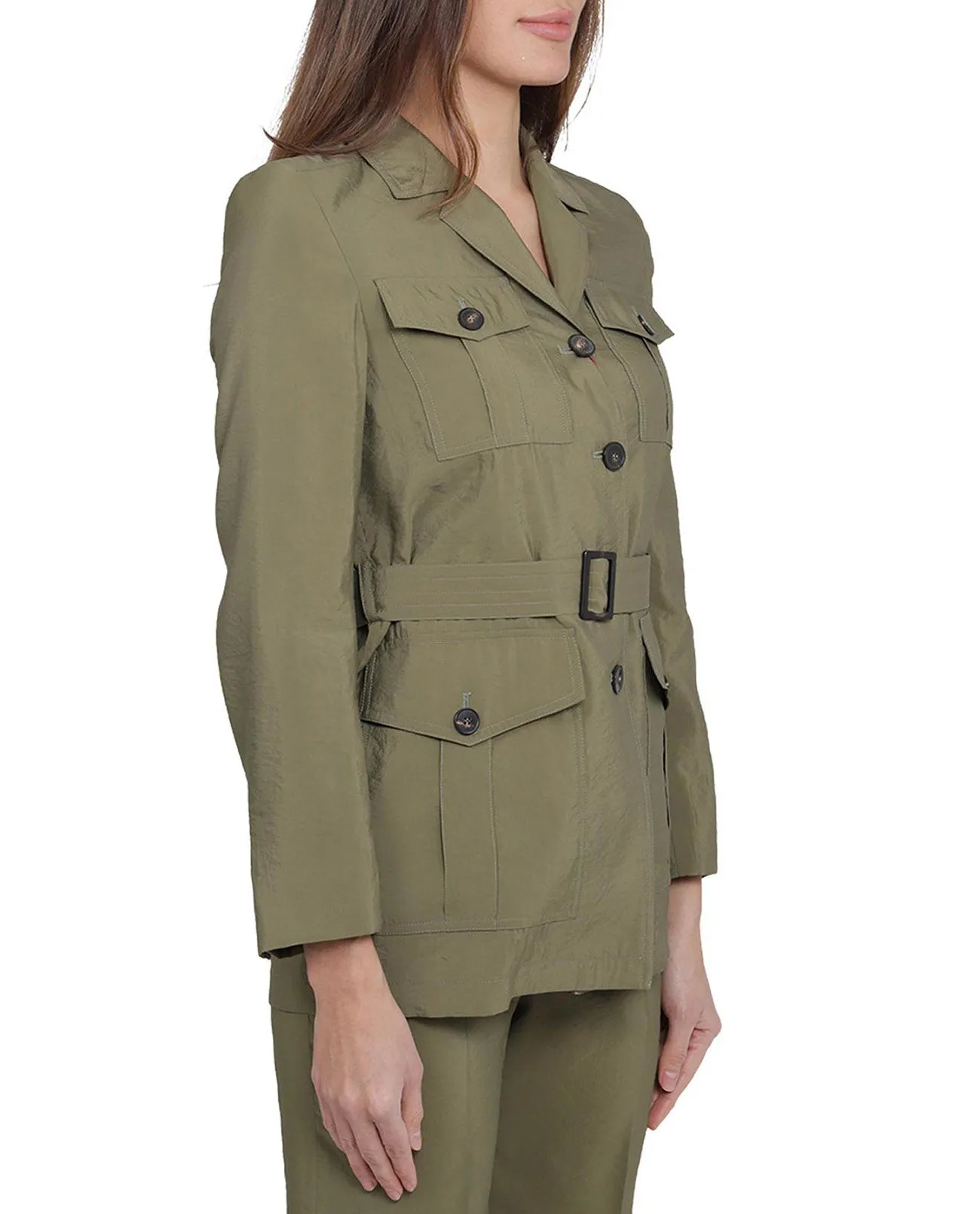 Max Mara Studio Single-Breasted Long-Sleeved Jacket