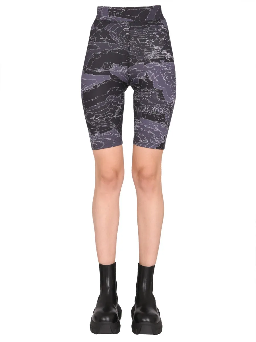 McQ Alexander McQueen Graphic Printed Cycling Shorts