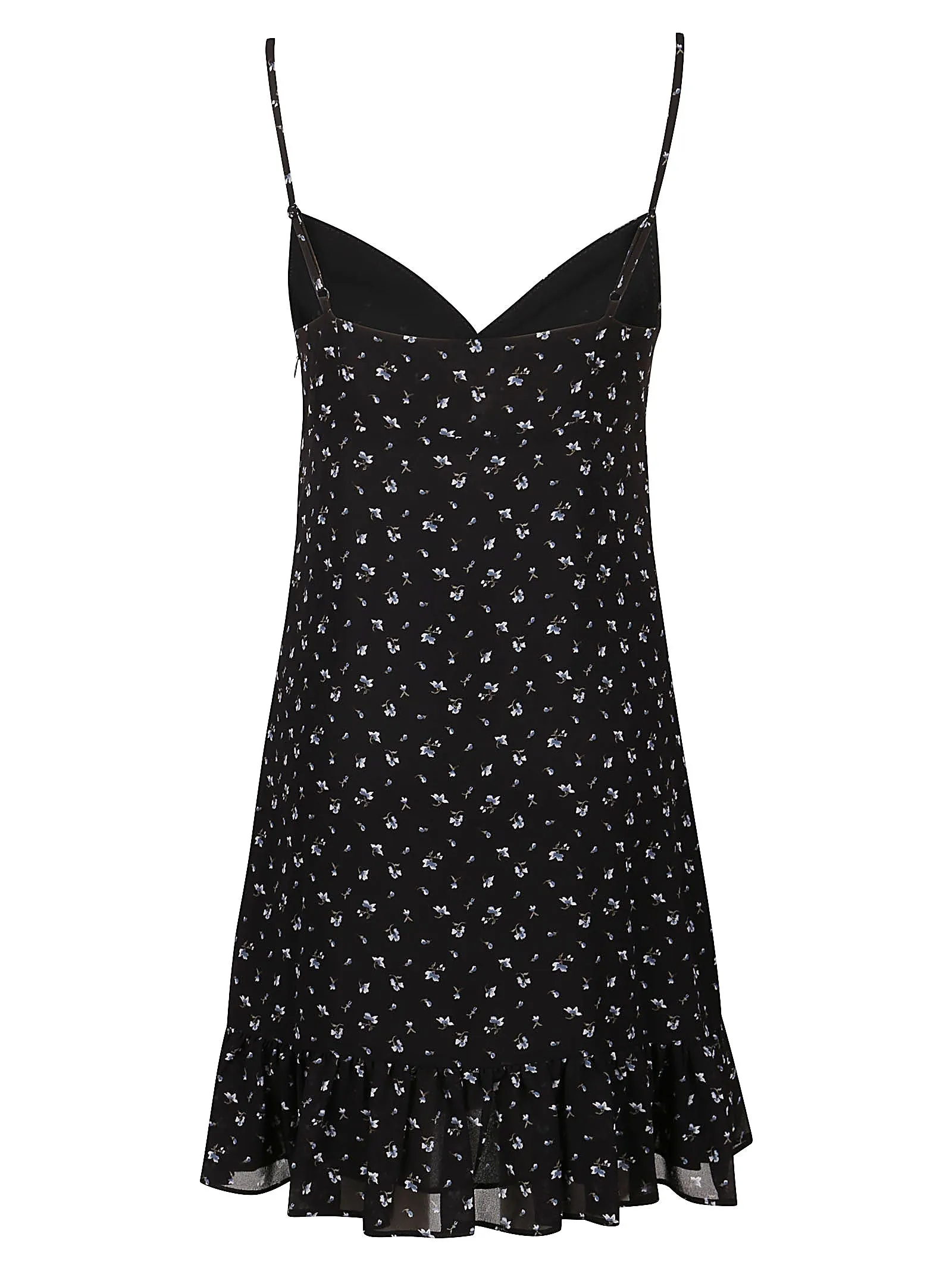 Michael Kors Floral Printed V-Neck Mini Dress