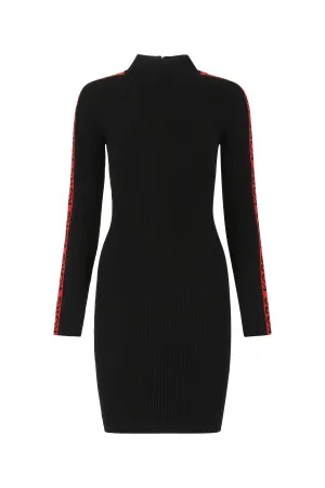 Michael Michael Kors Logo Detailed High Neck Dress