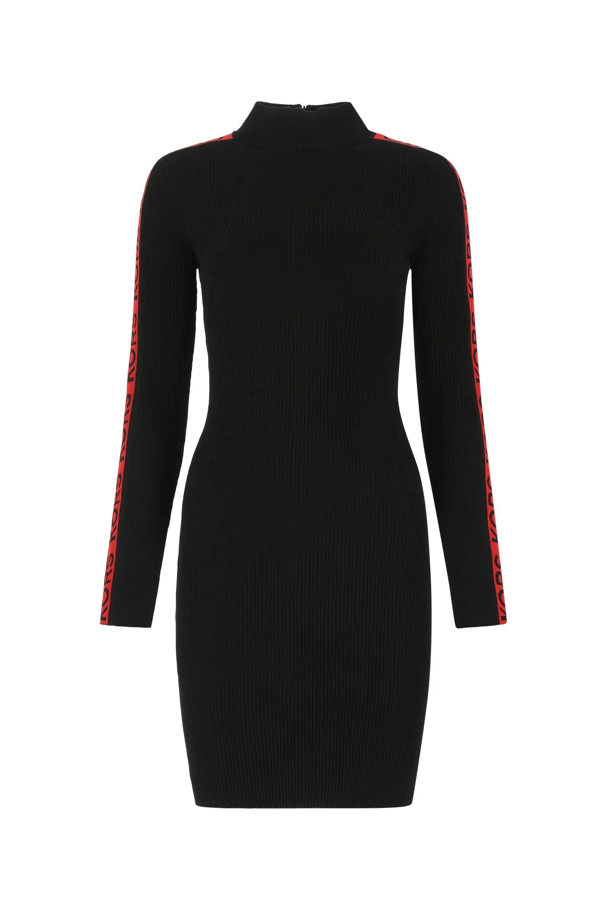 Michael Michael Kors Logo Detailed High Neck Dress