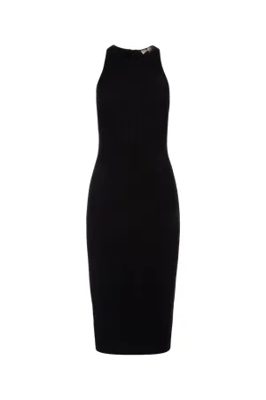 Michael Michael Kors Sleeveless Ribbed Knit Midi Dress