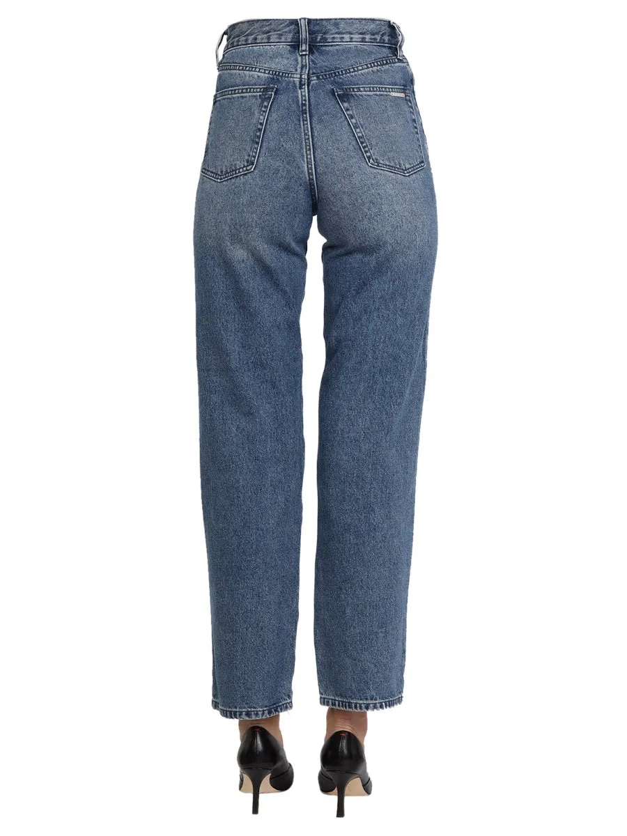 Michael Michael Kors Straight Leg Cropped Jeans