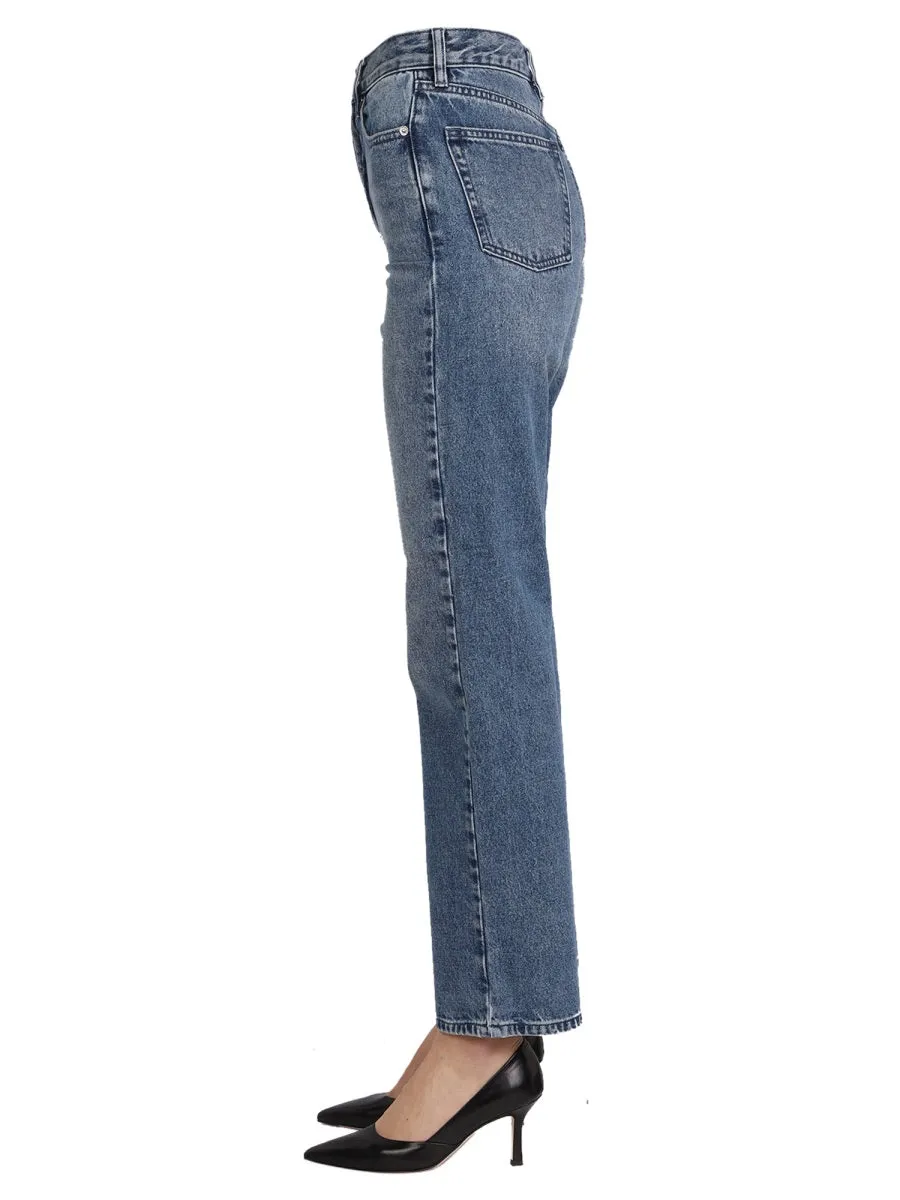 Michael Michael Kors Straight Leg Cropped Jeans