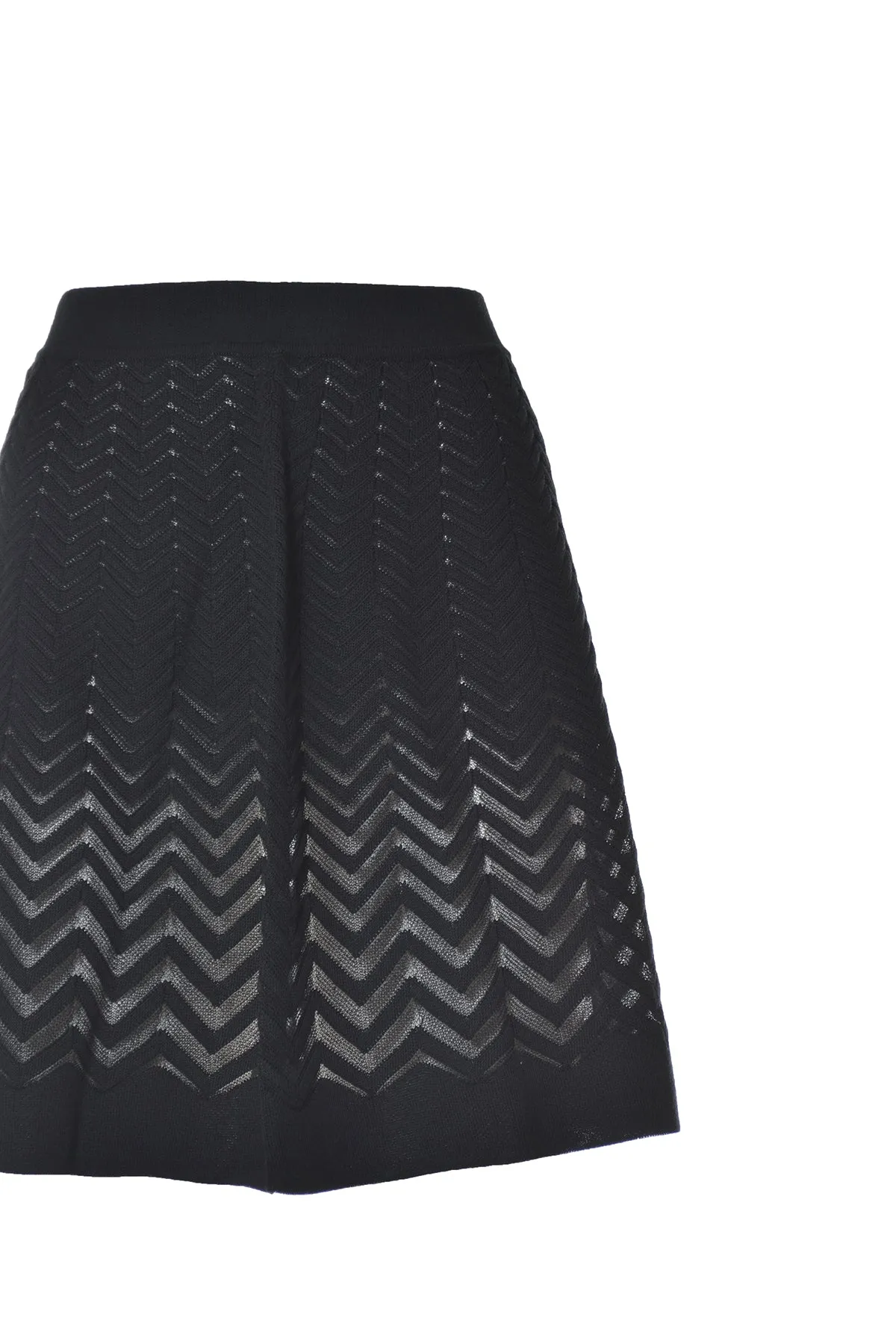 Missoni Zigzag Knitted High-Waist Mini Skirt