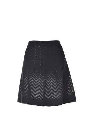 Missoni Zigzag Knitted High-Waist Mini Skirt