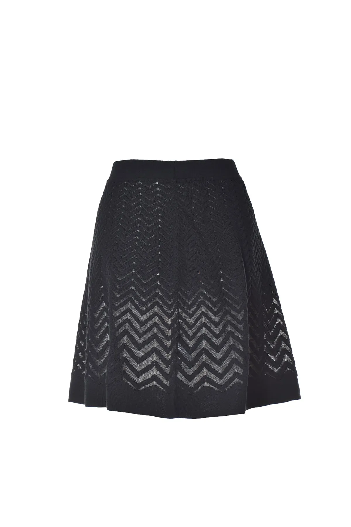 Missoni Zigzag Knitted High-Waist Mini Skirt