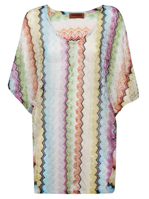 Missoni Zigzag Woven Crewneck Top