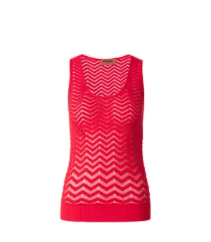 Missoni Zigzag Woven Knitted Tank Top