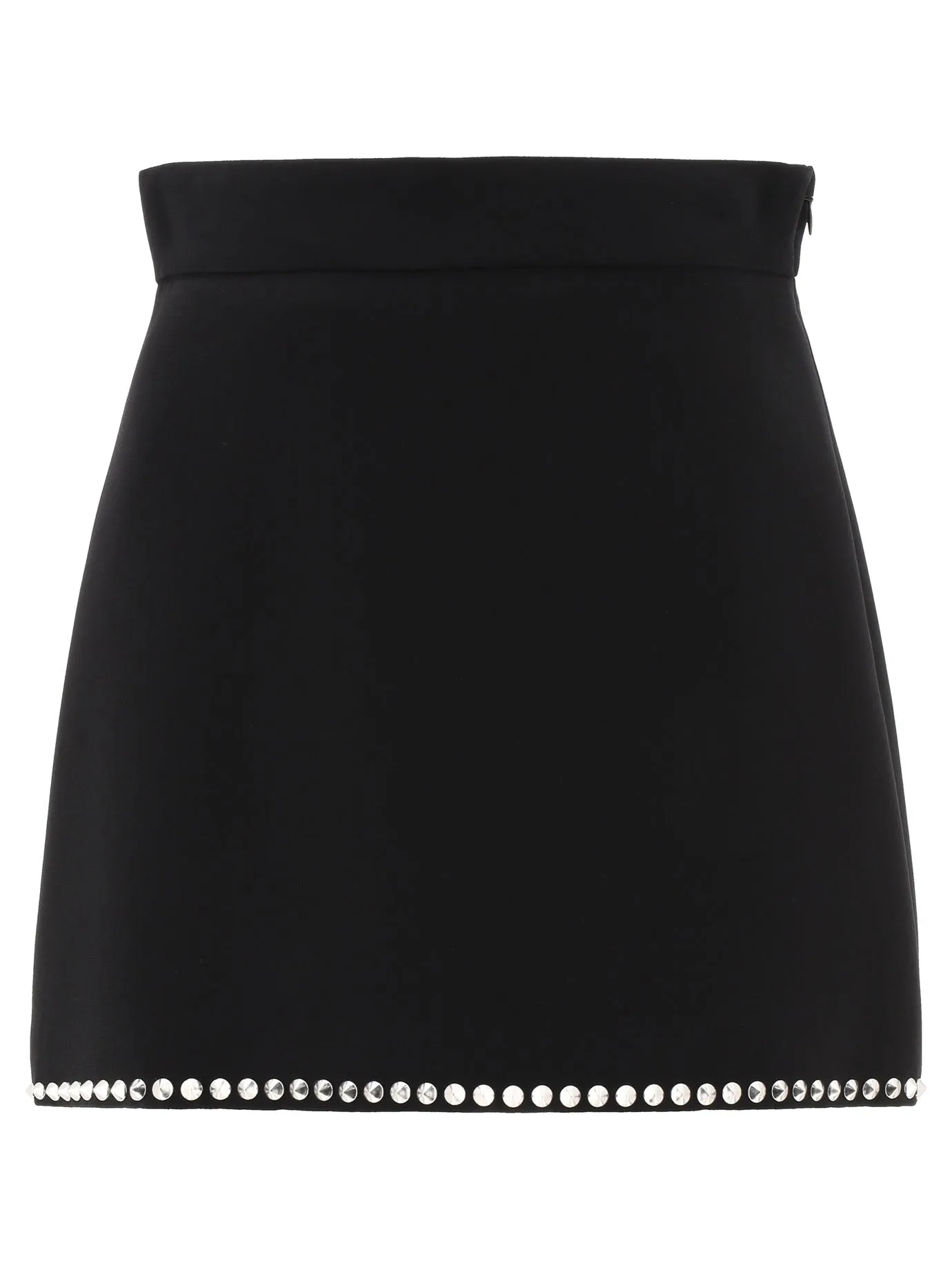 Miu Miu Stud Embellished Mini Skirt