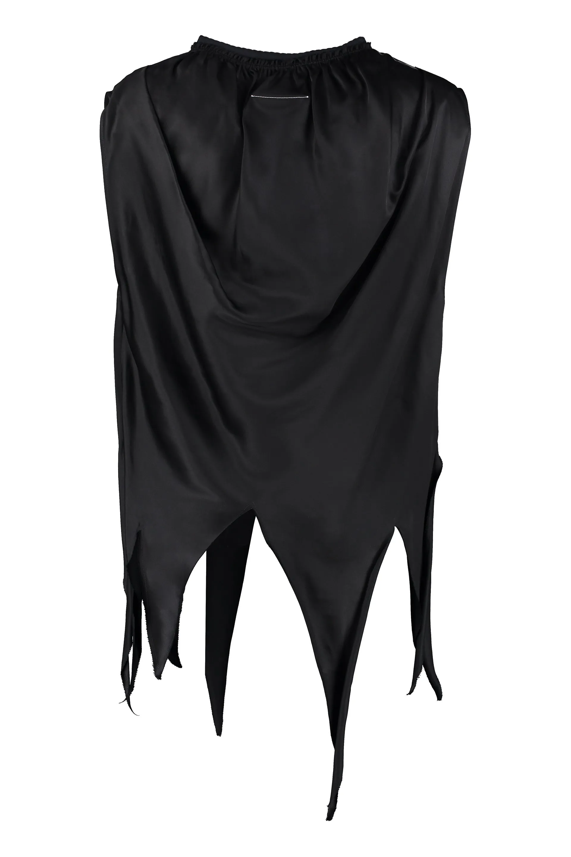 MM6 Maison Margiela Asymmetric Hem Round-Neck Top