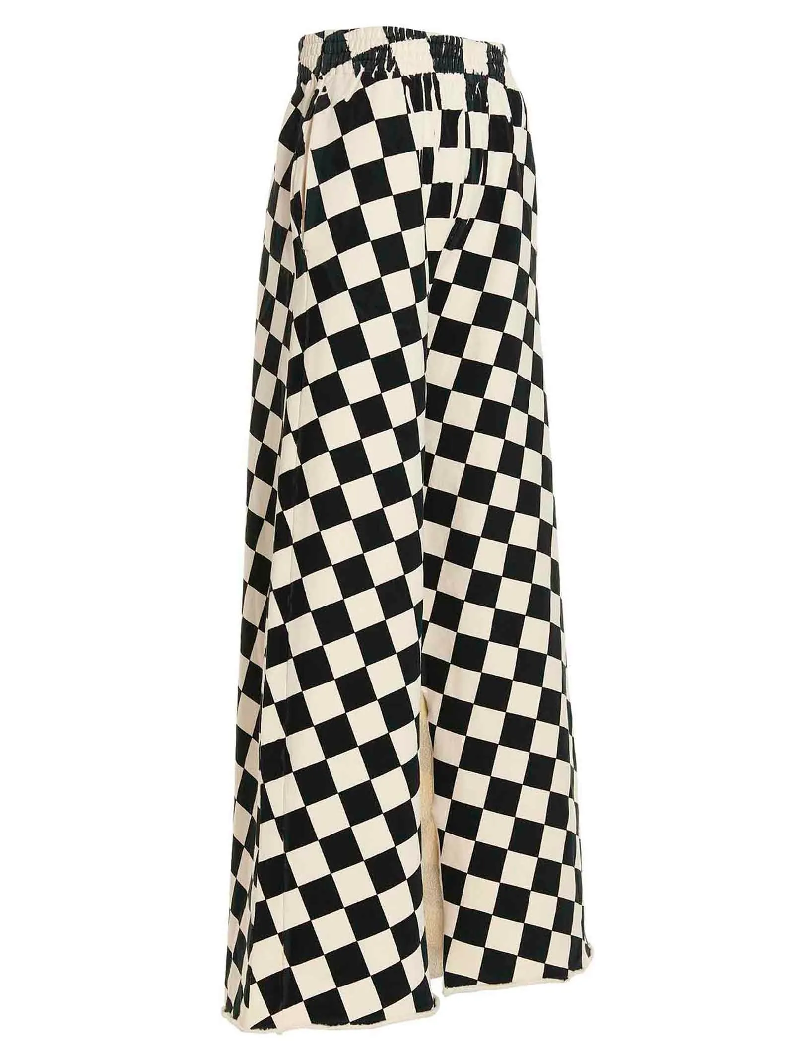MM6 Maison Margiela Checked Wide Leg Trousers