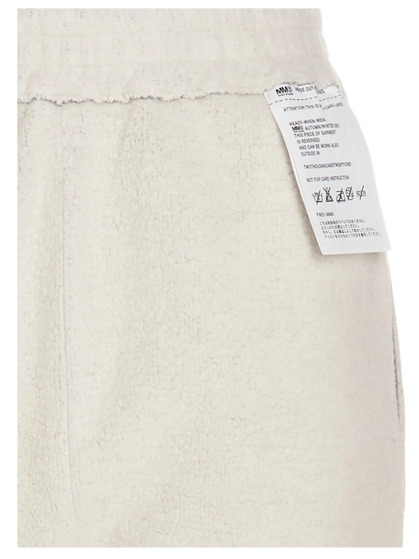 MM6 Maison Margiela Logo Embroidered Flared Trousers