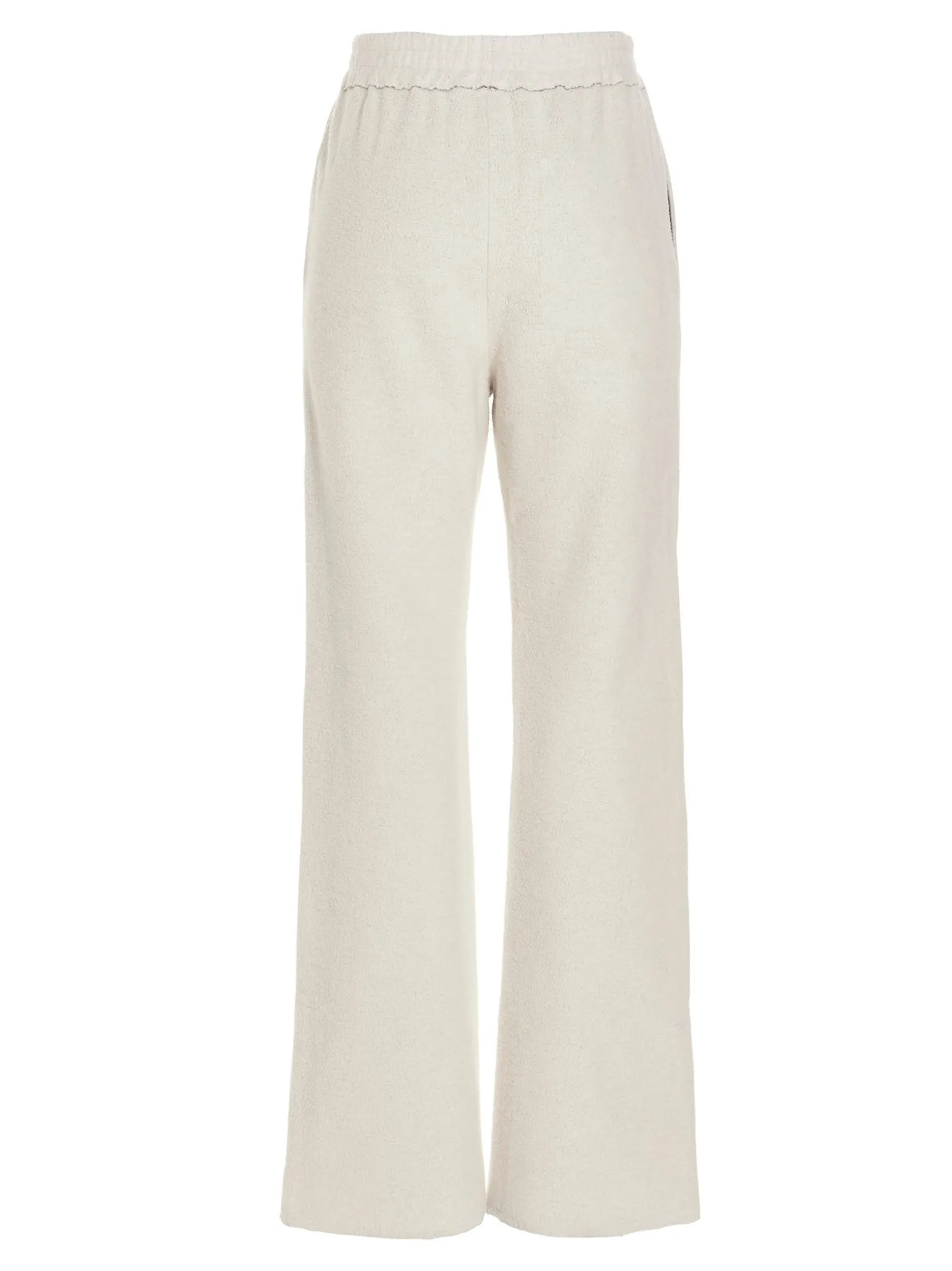 MM6 Maison Margiela Logo Embroidered Flared Trousers