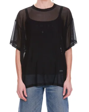 MM6 Maison Margiela Logo Printed Crewneck T-Shirt