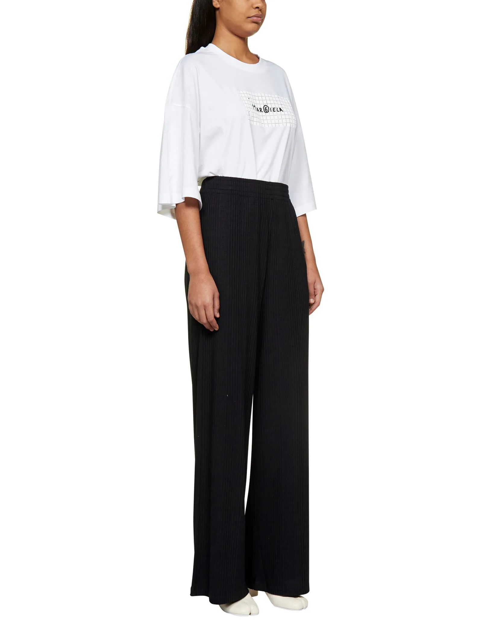 MM6 Maison Margiela Pleated Elastic Waist Trousers