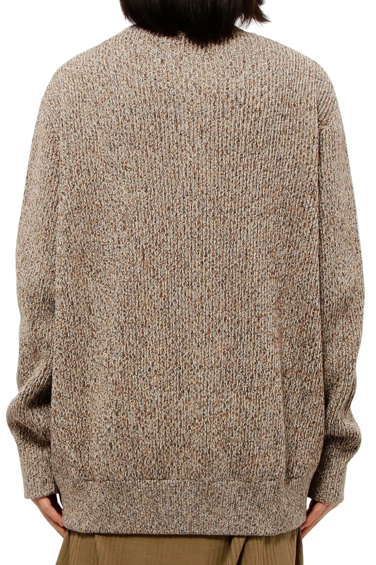MM6 Maison Margiela Zipped Speckle-Knit Cardigan