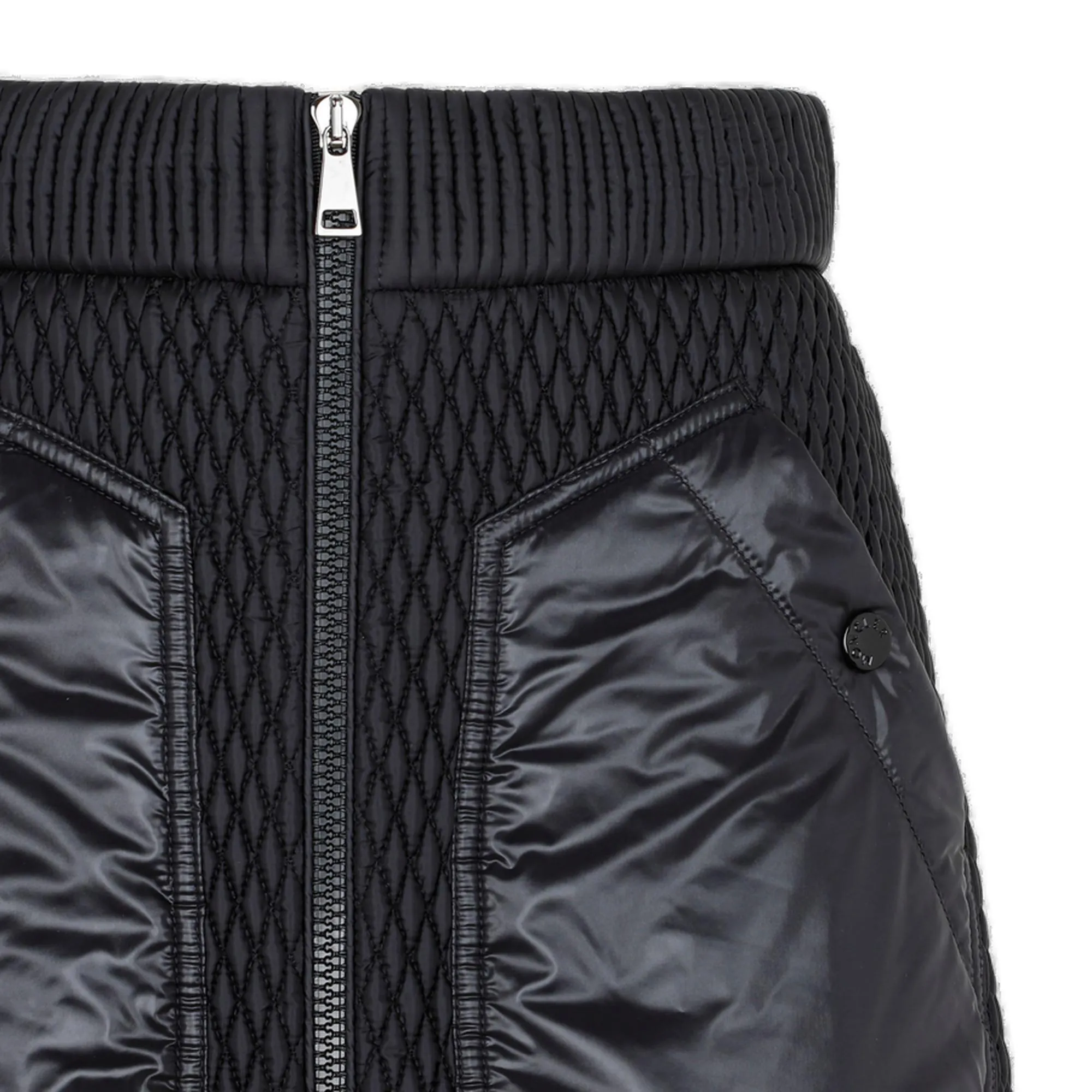 Moncler A-Line Zip-Up Mini Skirt