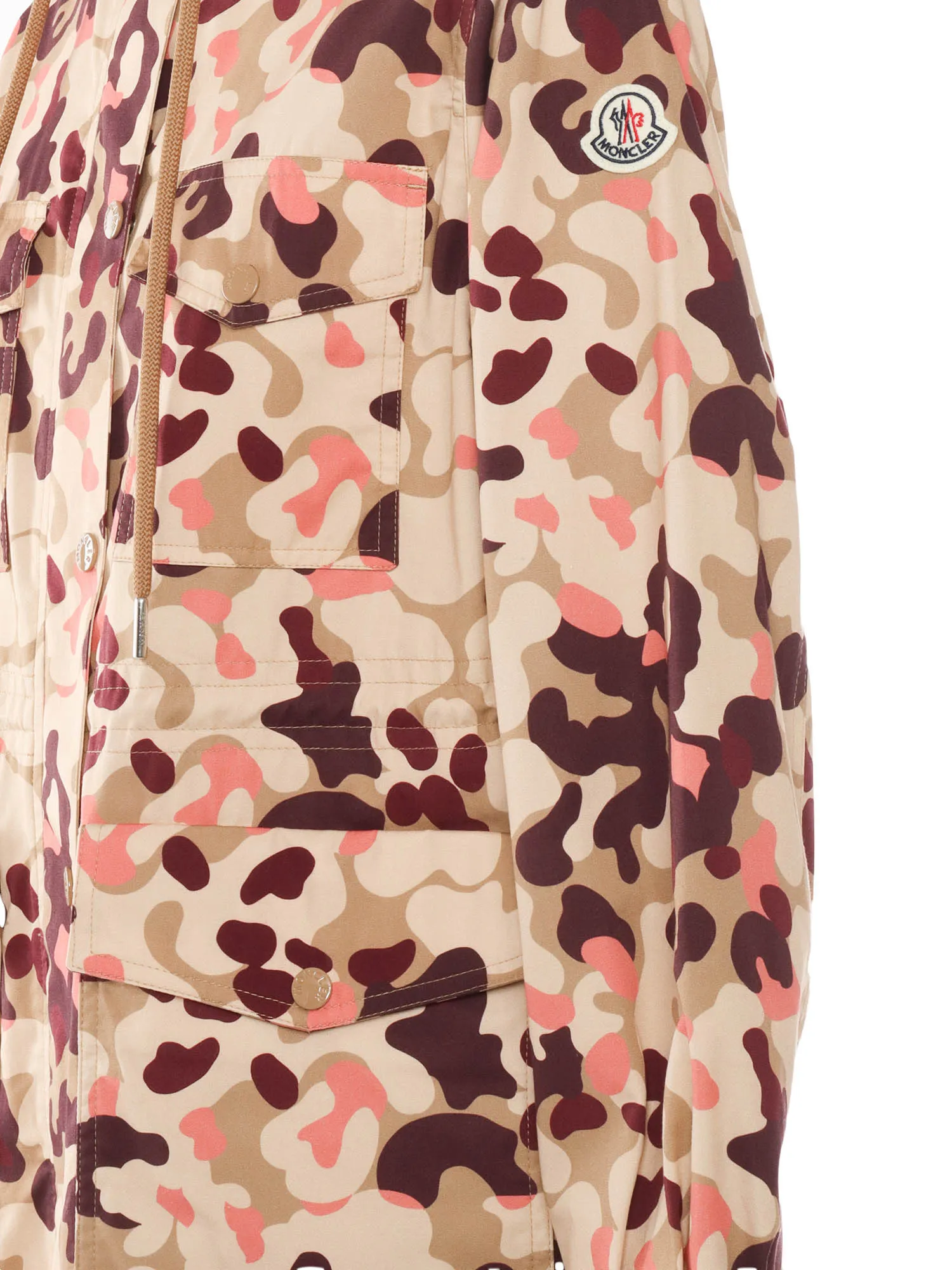 Moncler Abstract-Printed Hooded Jacket