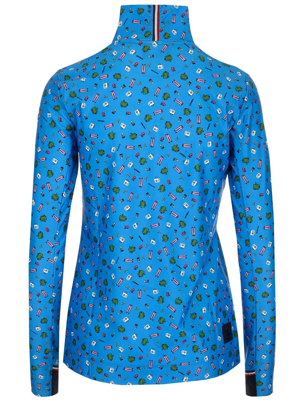 Moncler Grenoble Graphic Printed Turtle-Neck Top