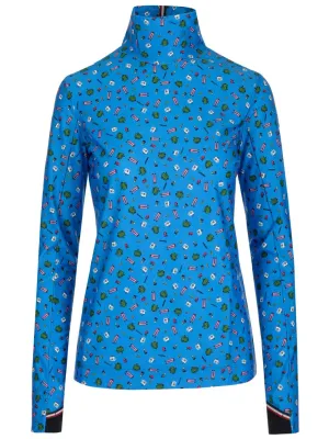 Moncler Grenoble Graphic Printed Turtle-Neck Top