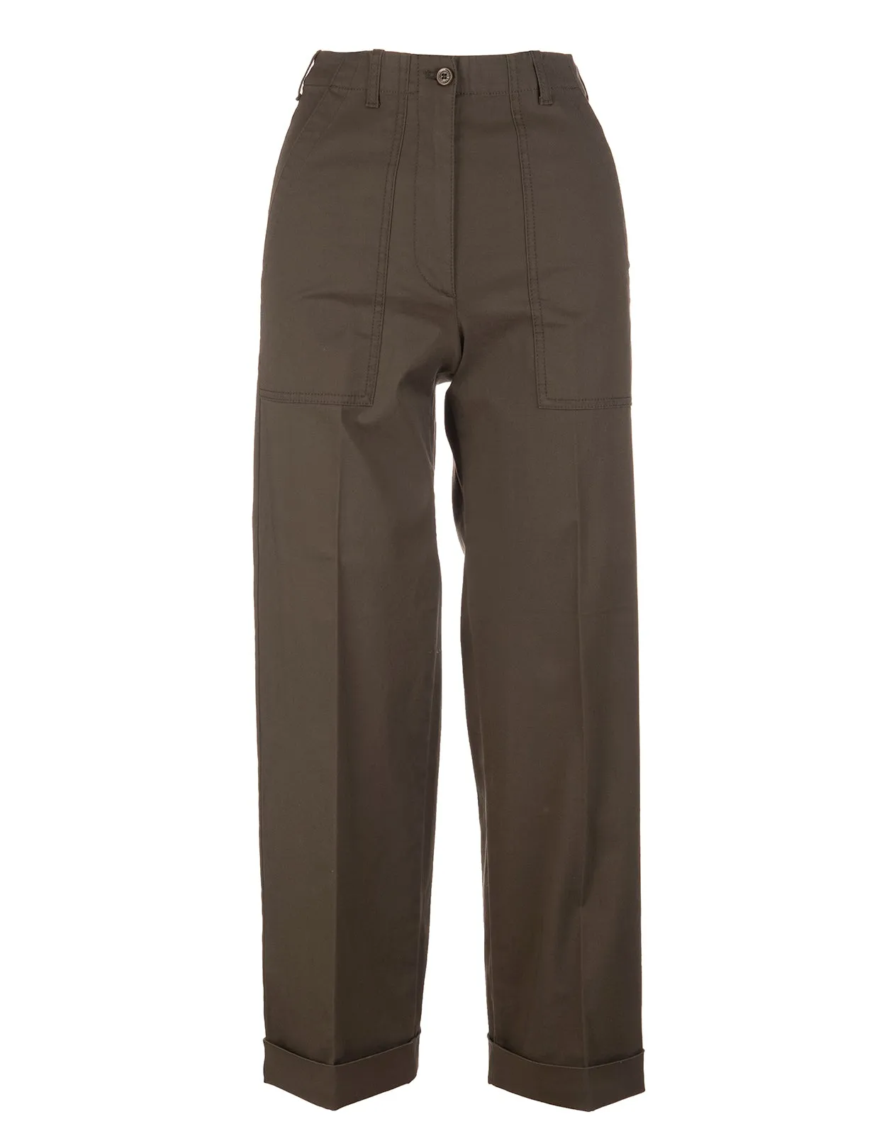 Moncler Logo Patch Straight Leg Pants