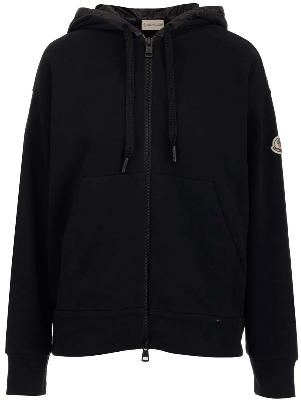 Moncler Logo Patch Zipped Hoodie