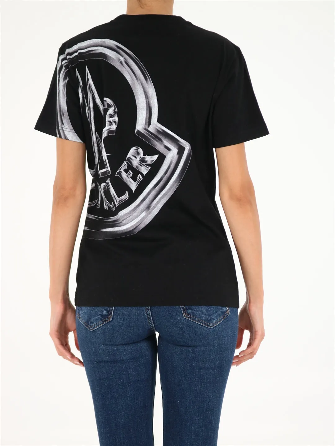 Moncler Maxi Logo Print T-Shirt