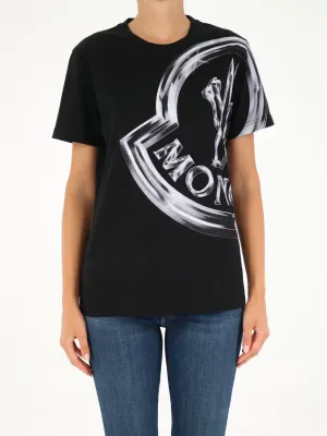 Moncler Maxi Logo Print T-Shirt
