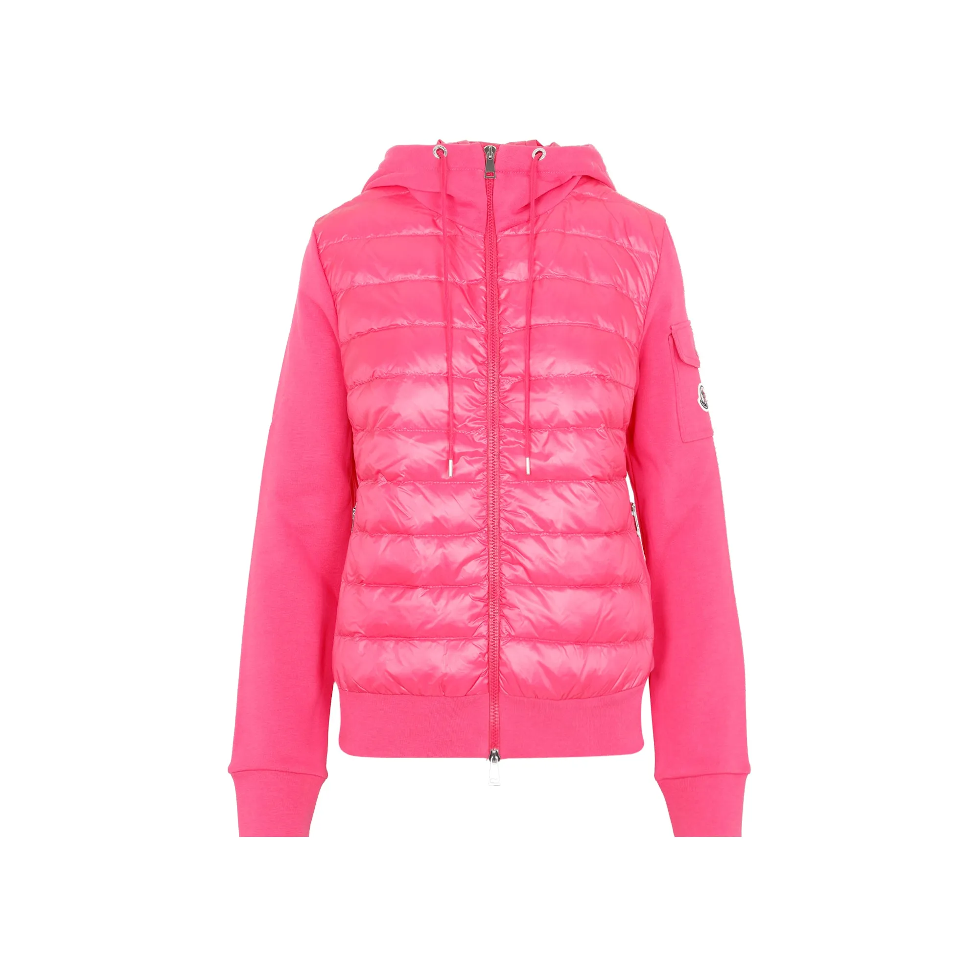 Moncler Quilted Long-Sleeved Hooded Jacket