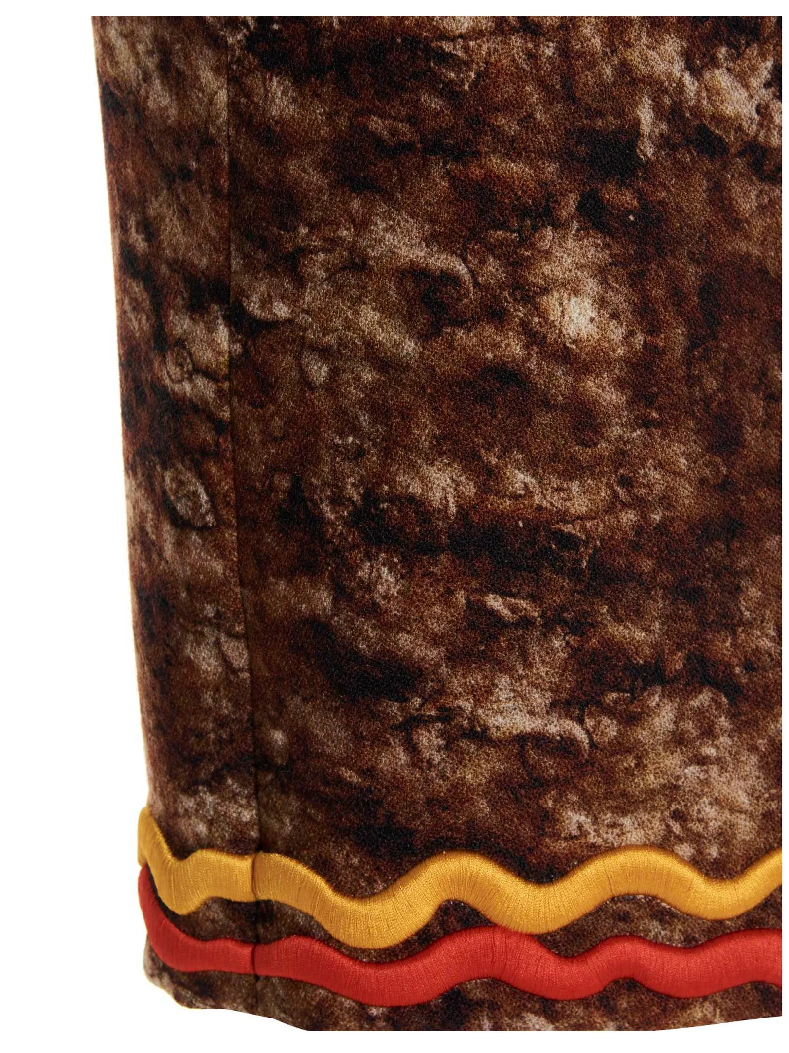 Moschino Burger-Motif Printed Pencil Mini Skirt