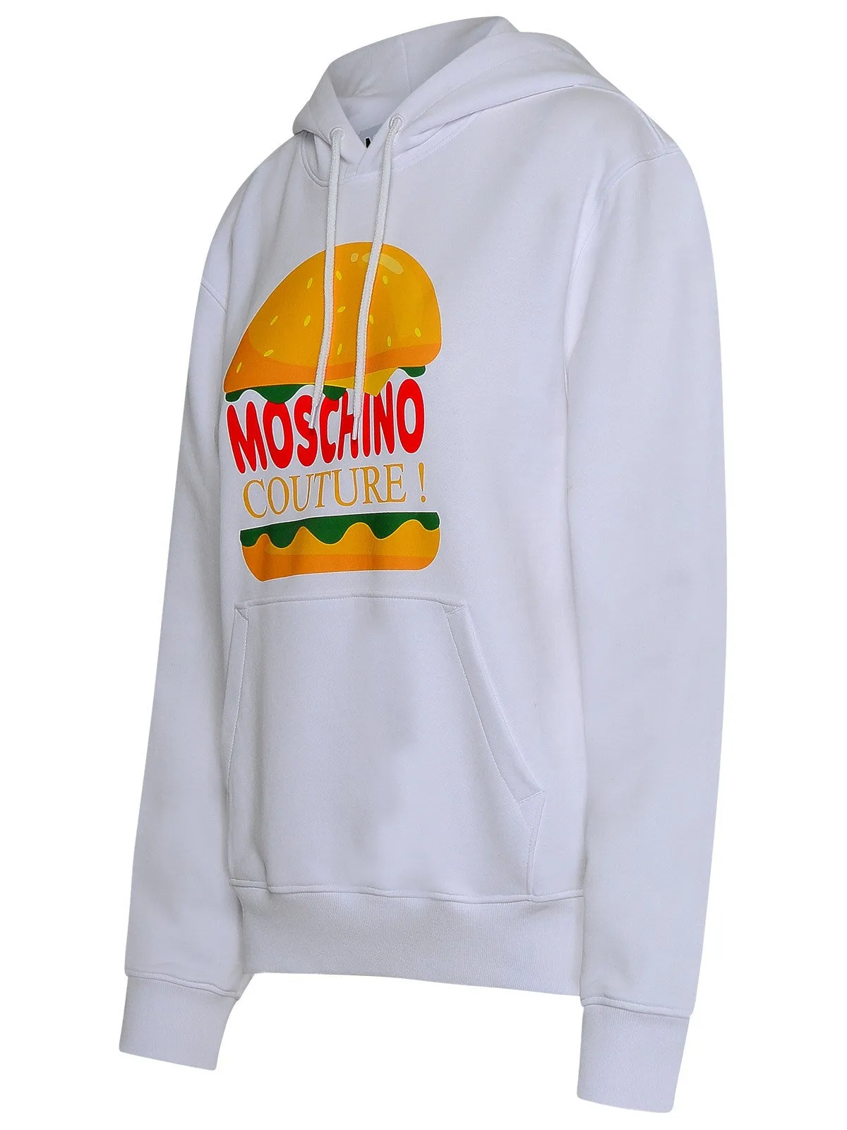 Moschino Couture Logo Printed Drawstring Hoodie