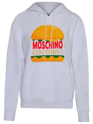 Moschino Couture Logo Printed Drawstring Hoodie