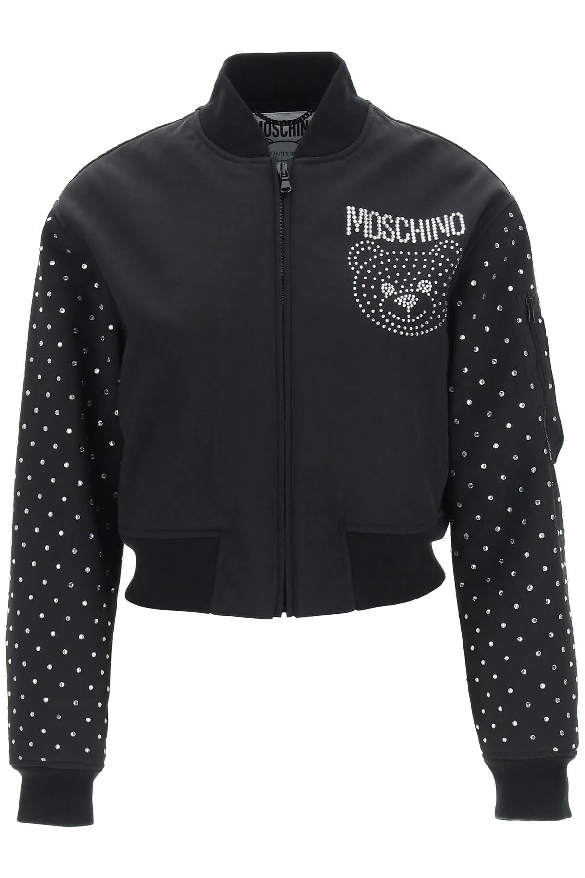 Moschino Embellished Teddy Bomber Jacket