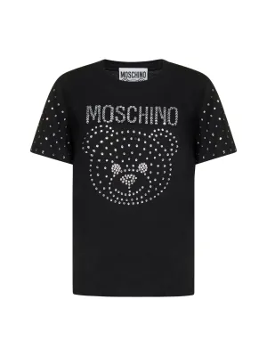 Moschino Embellished Teddy Crewneck T-Shirt