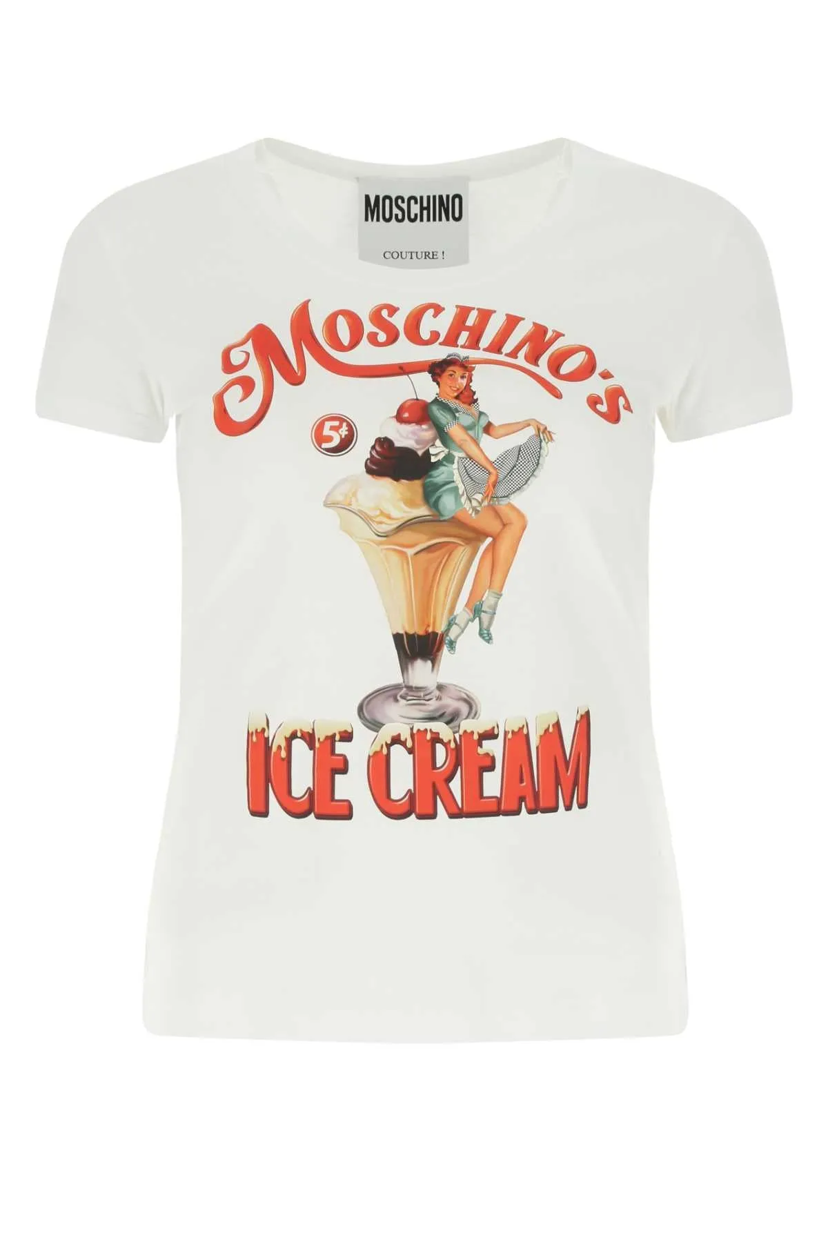 Moschino Graphic Printed Crewneck T-Shirt