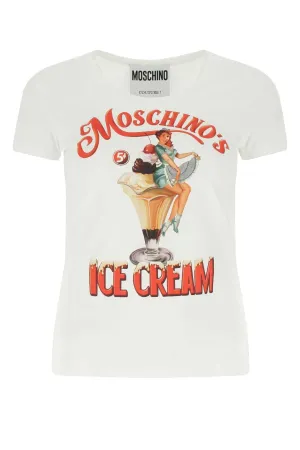 Moschino Graphic Printed Crewneck T-Shirt