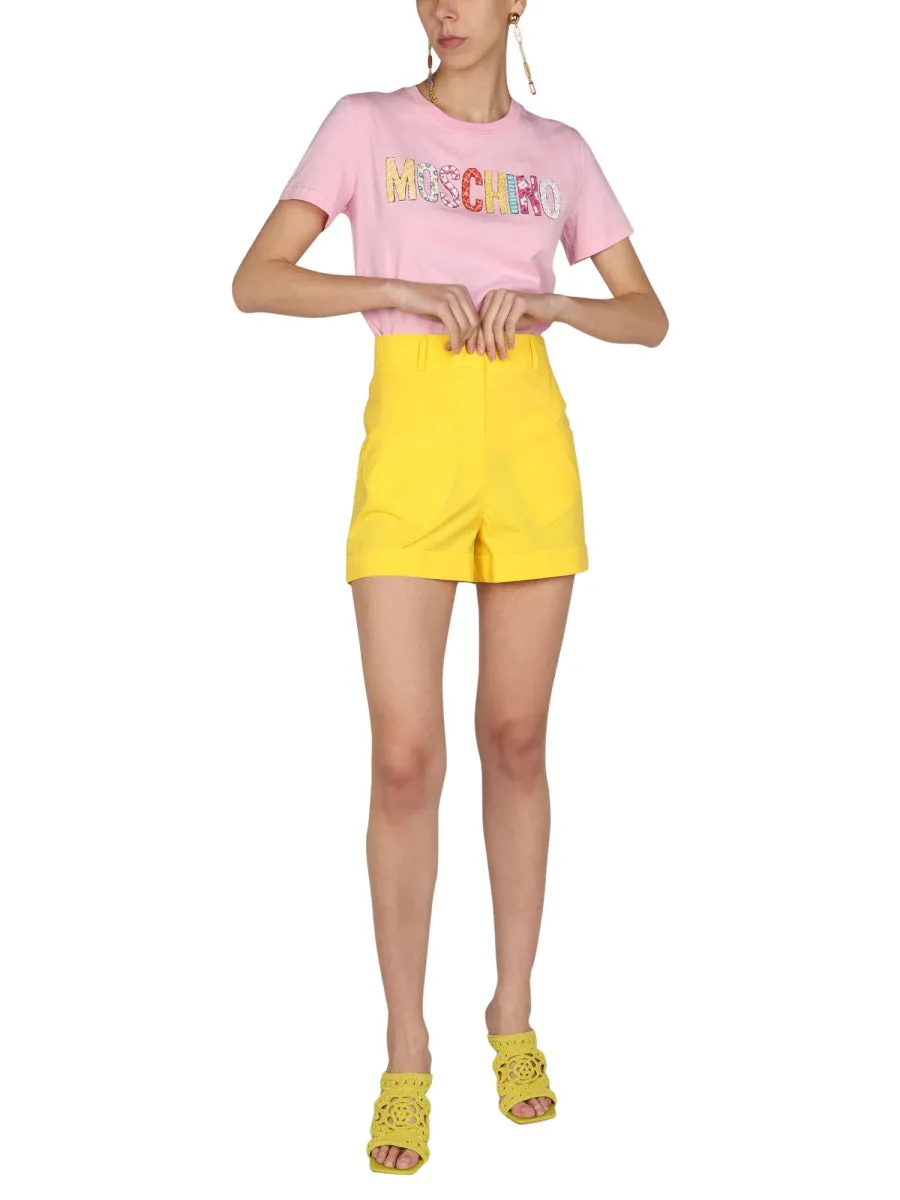 Moschino Heart Shape Pocket Shorts