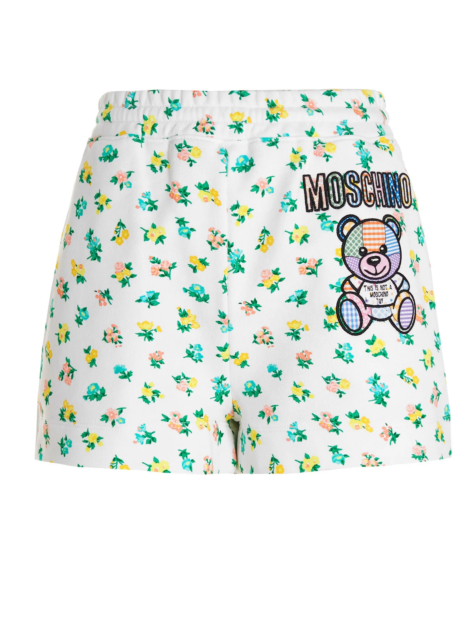 Moschino Logo Embroidered All-Over Printed Shorts