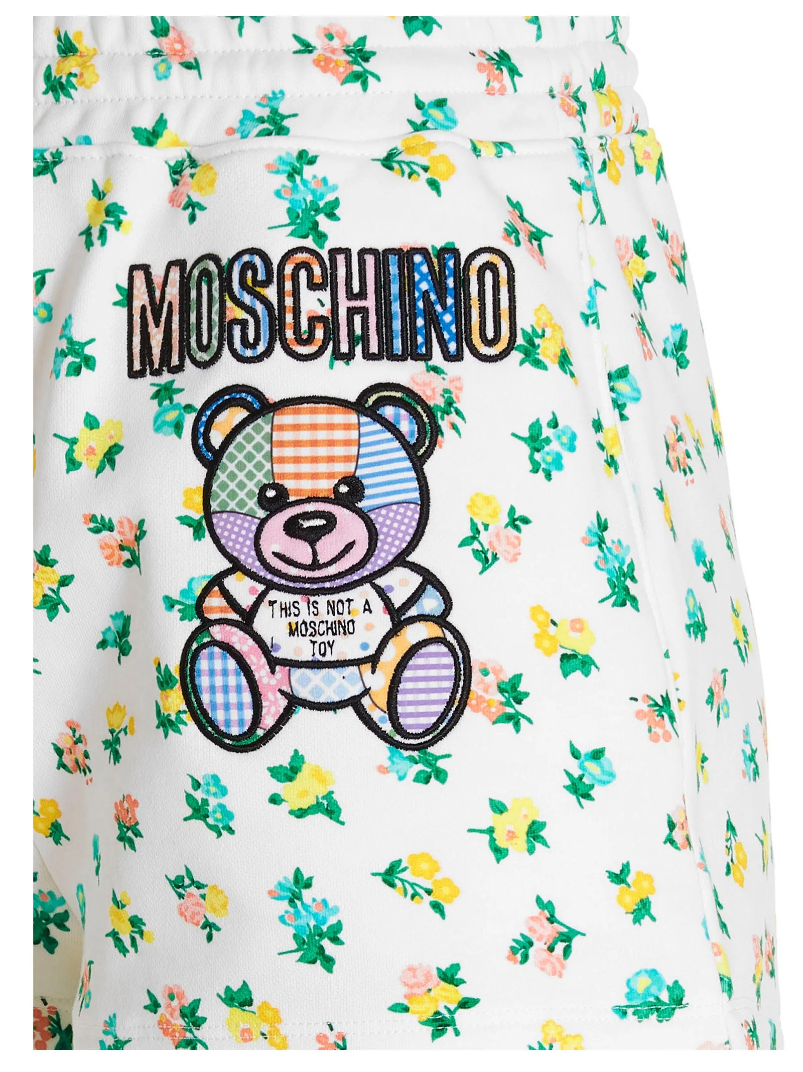 Moschino Logo Embroidered All-Over Printed Shorts