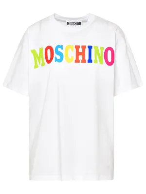 Moschino Logo Printed Crewneck T-Shirt