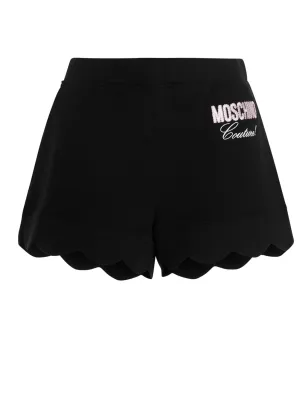 Moschino Scallop-Edge Elasticated Waist Shorts
