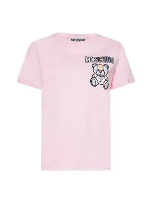 Moschino Teddy Bear Embroidered Crewneck T-Shirt