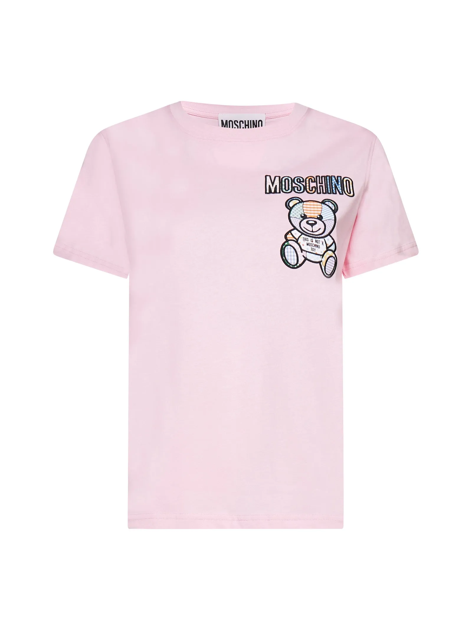 Moschino Teddy Bear Embroidered Crewneck T-Shirt
