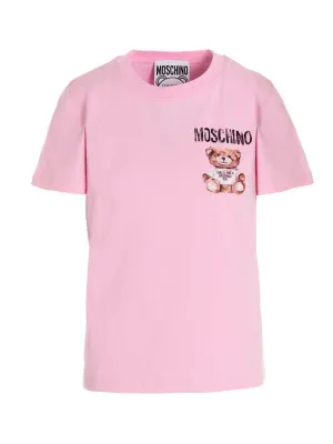 Moschino Teddy Print Crewneck T-Shirt