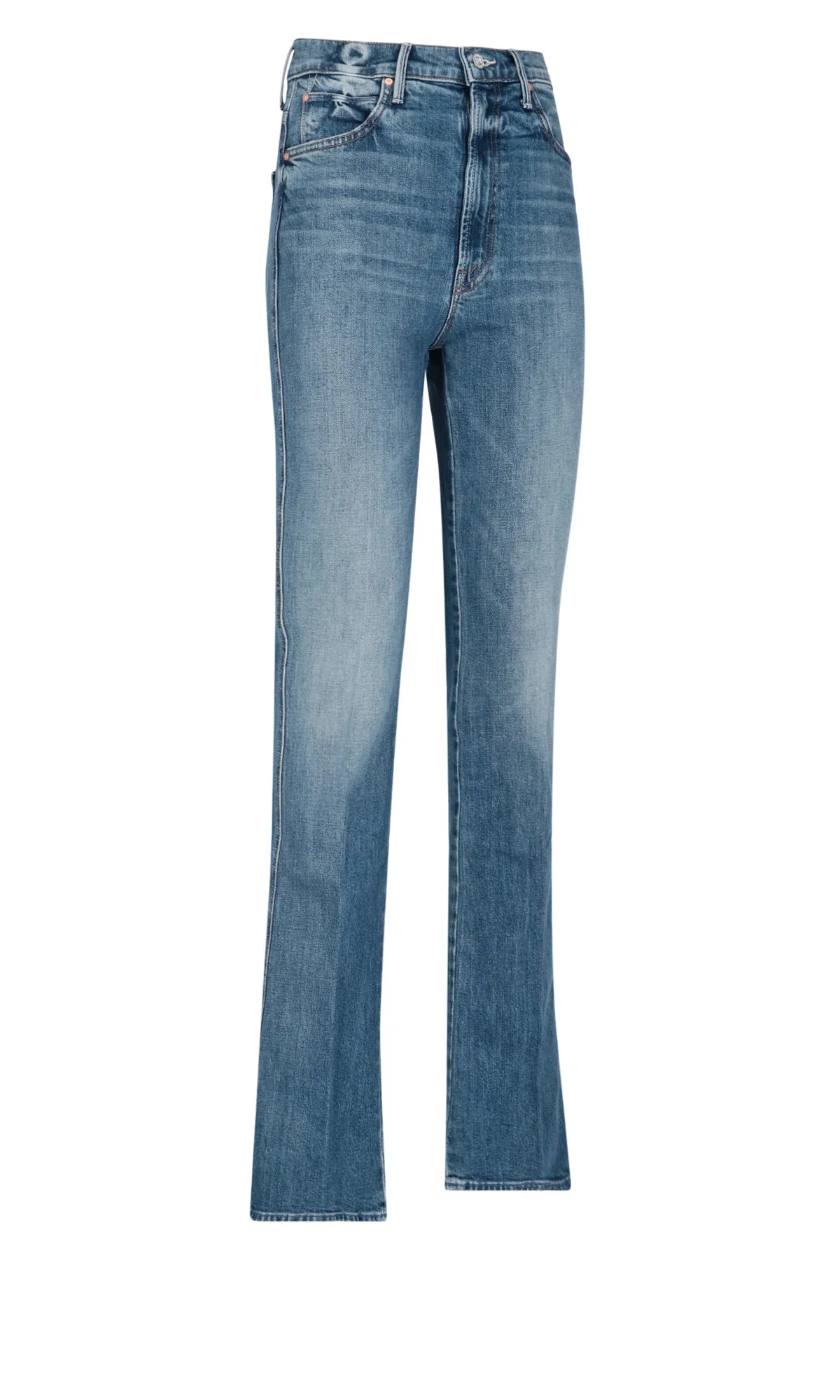 Mother Smokin' Double Heel High-Waisted Jeans