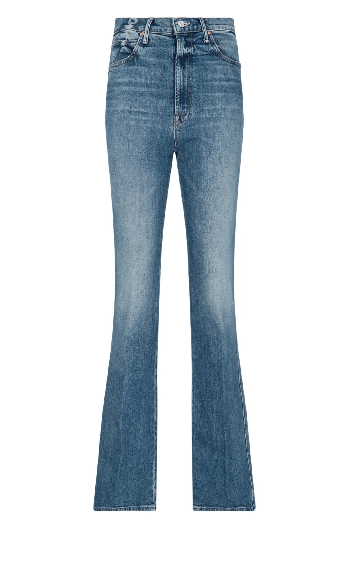 Mother Smokin' Double Heel High-Waisted Jeans