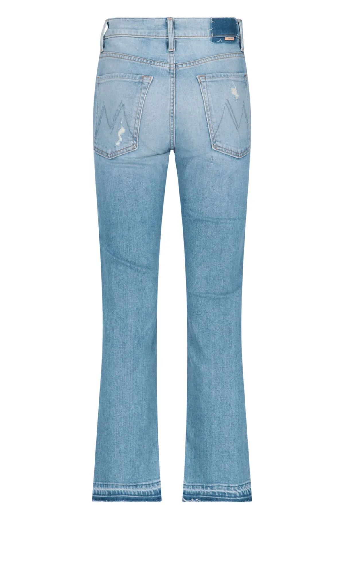 Mother The High-Waisted Hiker Hoover Undone Hem Jeans