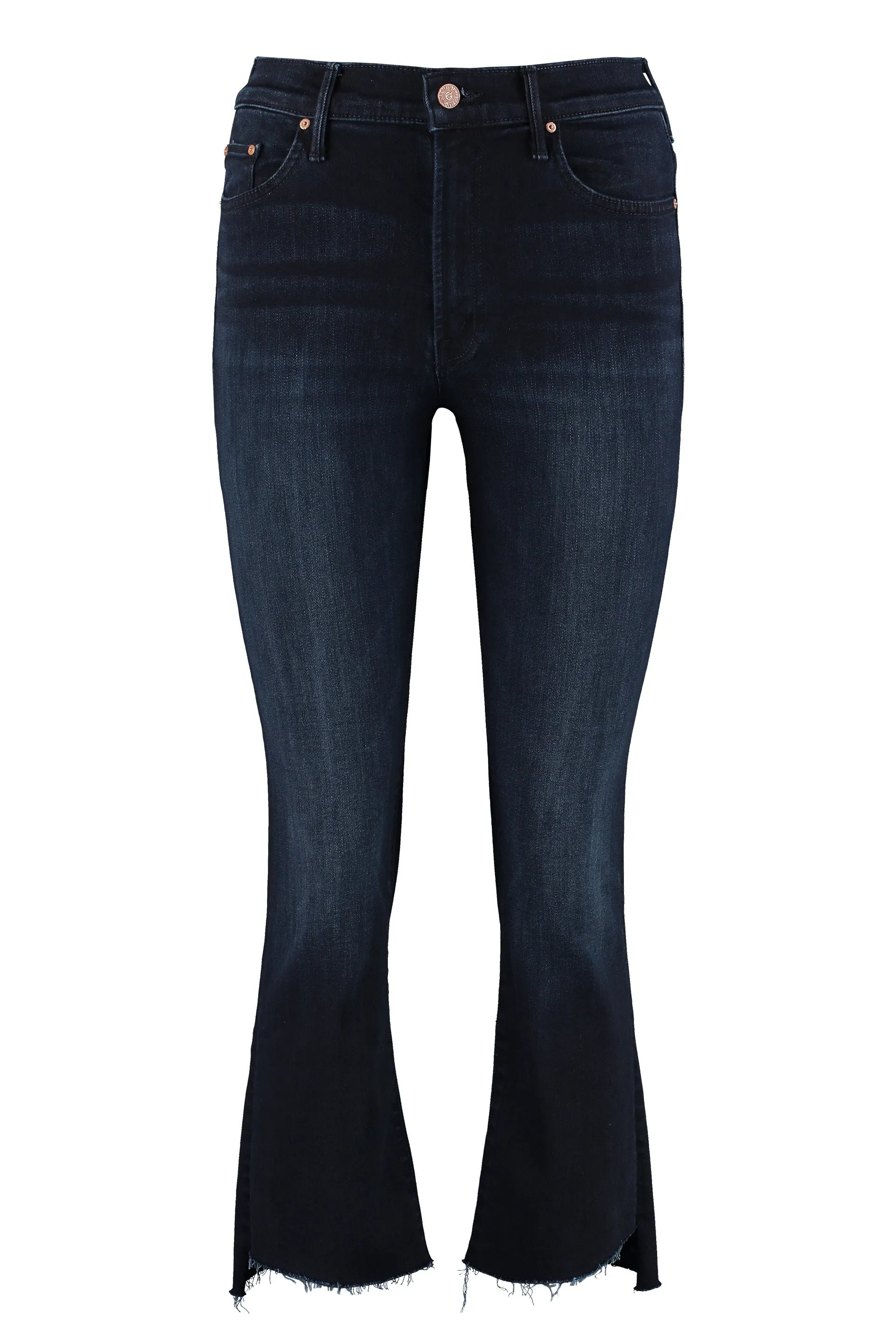 Mother The Insider Crop Step Fray Jeans