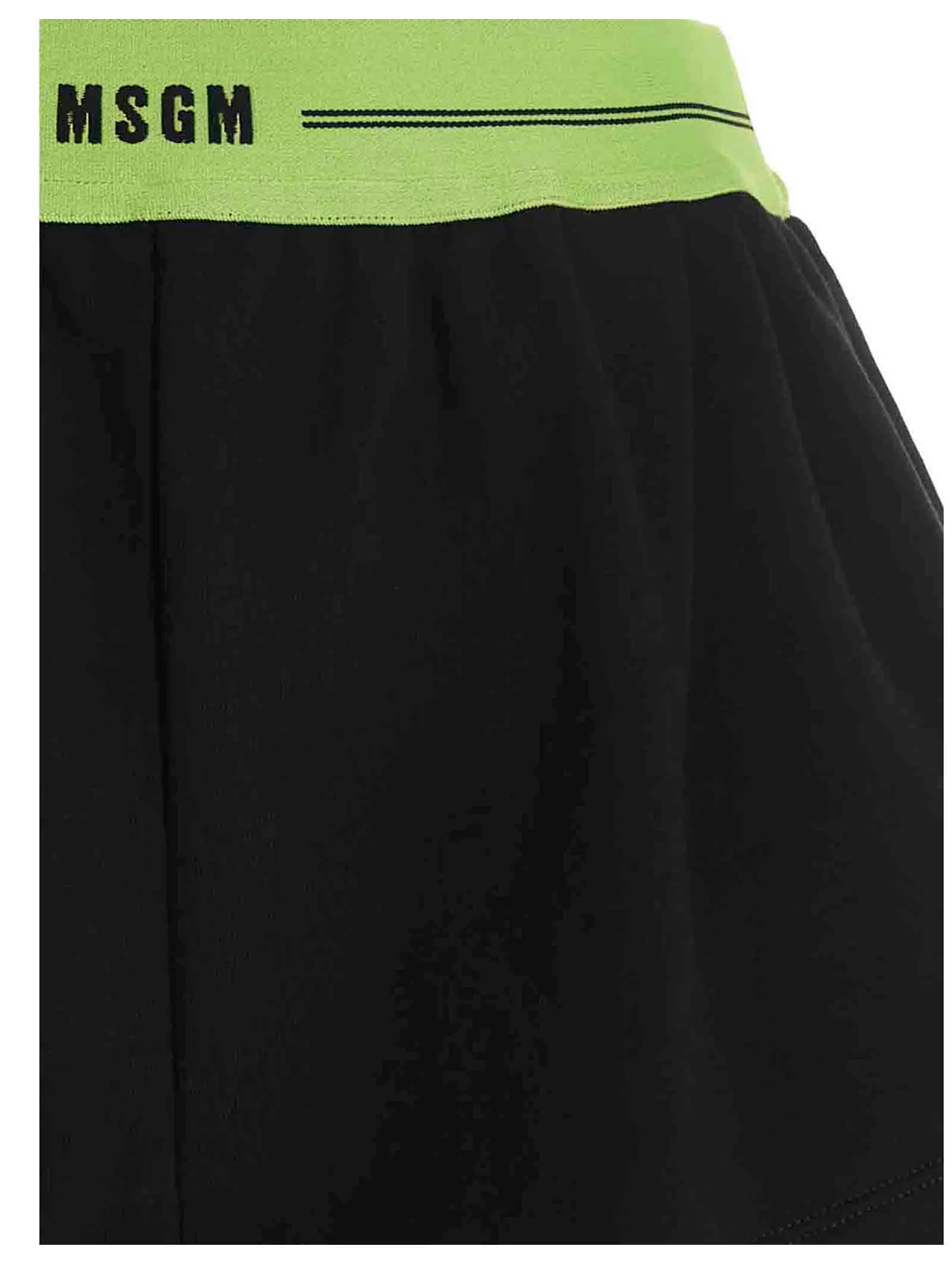 MSGM A-Line Logo Waistband Shorts